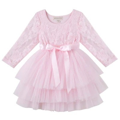 Designer Kidz - MY FIRST LACE TUTU L/S - PALE PINK | Tummies & Tots ...